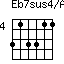 Eb7sus4/Ab=313311_4