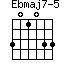 Ebmaj7-5=301033_1