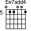 Em7add4=011001_5
