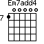 Em7add4=100000_7