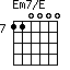 Em7/E=110000_7