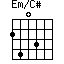Em/C#=2403_1