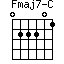 Fmaj7-C=022201_1