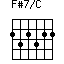 F#7/C=232322_1