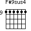 F#9sus4=111111_9
