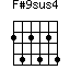 F#9sus4=242424_1