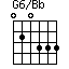 G6/Bb=020333_1