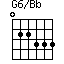 G6/Bb=022333_1