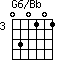 G6/Bb=030101_3