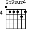 Gb9sus4=011121_4