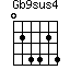 Gb9sus4=024424_1