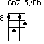 Gm7-5/Db=1312_8