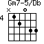 Gm7-5/Db=N12033_4