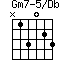 Gm7-5/Db=N13023_1