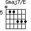 Gmaj7/E=011333_5