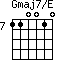 Gmaj7/E=110010_7