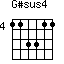 G#sus4=113311_4