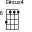 G#sus4=3111_6