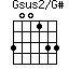 Gsus2/G#=300133_1
