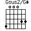 Gsus2/G#=400033_1