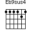 click for variations Eb9sus4