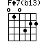 F#7(b13)