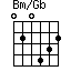 Bm/Gb