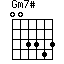 click for variations Gm7#