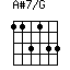 A#7/G