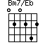 Bm7/Eb