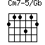 Cm7-5/Gb