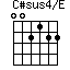 C#sus4/E