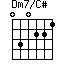 Dm7/C#