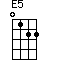 click for variations E5
