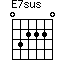 E7sus