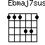 Ebmaj7sus2