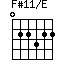 click for variations F#11/E