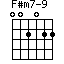 F#m7-9