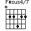 F#sus4/7