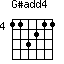 click for variations G#add4