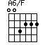 click for variations A6/F