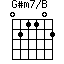 G#m7/B