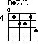 D#7/C