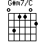 G#m7/C