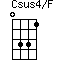 Csus4/F
