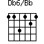 click for variations Db6/Bb