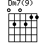 Dm7(9)