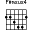 F#msus4