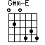 G#m-E