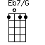 Eb7/G